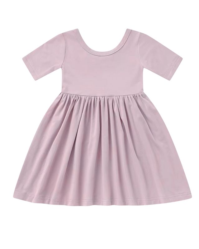 Støvrosa nattkjole i bambus