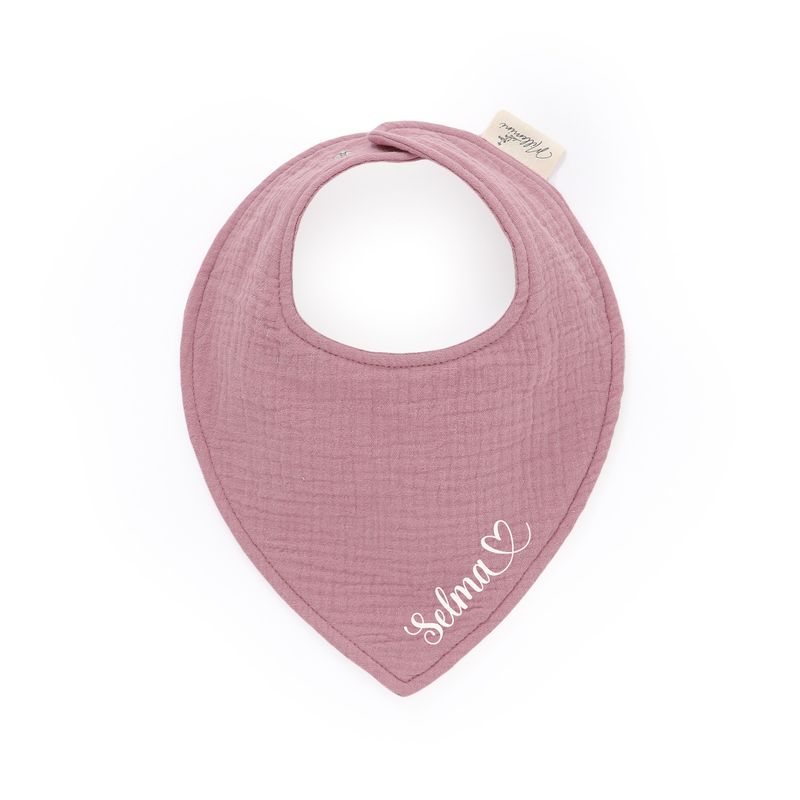 Siklesmekke med navn i plomme muslin - vanntett