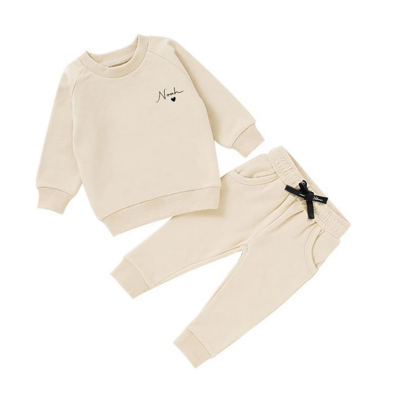 Sand joggedress med navn - trykk